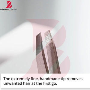 Pinzas de Acero Inoxidable de Grado Profesional para Cabello Fino, Pinzas de Punta Inclinada Ultraprecisas para Cejas, Herramienta de Depilación Facial - Product Image 4