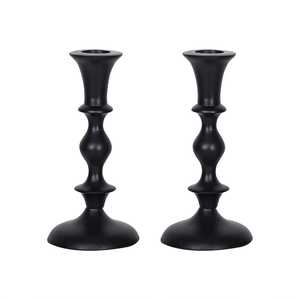 Ensemble de chandeliers vintage en aluminium noir pour la décoration intérieure, les mariages et les fêtes, design en métal moulé résistant à la chaleur - Product Image 4