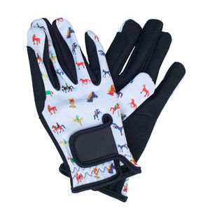 Gants d'équitation d'hiver en cuir unisexe de haute qualité, à doigts entiers, imperméables, avec logo OEM et ajustement confortable pour hommes - Product Image 3