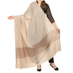 Écharpe en laine Pashmina pour femmes, double face, mode hiver, respirante, durable, douce, grande, épaisse, chaude, 100% laine - Product Image 1