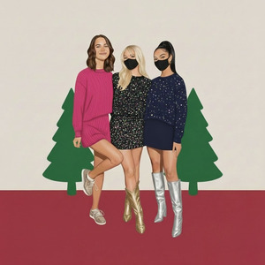 Ensemble de jupes personnalisées OEM tendance pour femmes, comprenant un crop top à capuche avec impression de logo décontractée, idéal pour l'hiver - Product Image 2