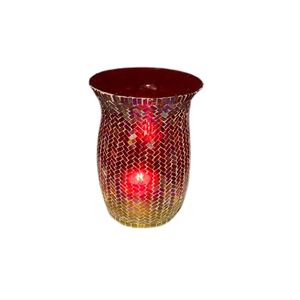 Unique Design Mosaic <b>Glass</b> Hurricane Candle Holder Decorative <b>Glass</b> Candle Stick Holder for Wedding & Festival Decor - Product Image 6
