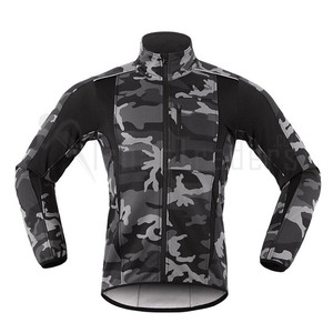 Chaqueta de Hombre con Capucha y Cuello Alto, Cortavientos, Ecológica, Transpirable, para Exteriores, con Cierre Frontal de Poliéster, para Caza en Otoño - Product Image 6
