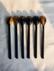 Ensemble de couverts en corne polie faits à la main, de qualité supérieure, dernier modèle de luxe, avec cuillère et fourchette, à prix abordable - Product Image 6