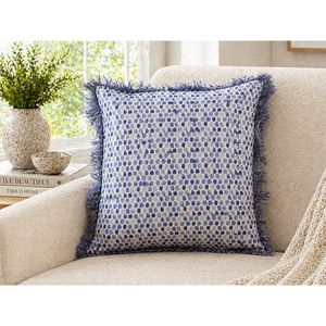 100% Linen Printed Cushion Cover | Luxury Decorative Throw Pillow Cover for <b>Sofa</b>, <b>Bed</b> & Living Room - Product Image 1