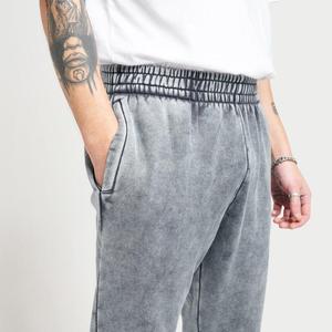 Nouvel arrivage : Pantalon de jogging décontracté léger pour homme, coupe ample, effet délavé, jambe large, taille double, coupe évasée - Product Image 6