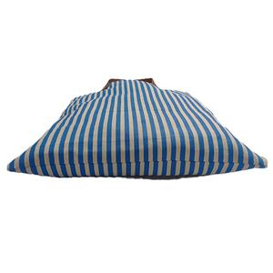 กระเป๋าผ้าแคนวาสลายทางแฟชั่นใหม่ล่าสุด ดีไซน์สั่งทำพิเศษ พร้อมหูหิ้วหนัง ใช้ซ้ำได้ เหมาะสำหรับใส่ของไปชายหาดหรือช้อปปิ้ง - Product Image 5