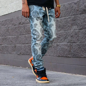 Vente directe d'usine, jeans pour hommes, coupe droite, style américain, élégants et tendance, à prix avantageux - Product Image 3