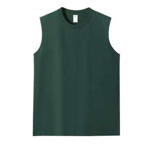 Débardeur de sport pour homme, style vintage, écologique, respirant, séchage rapide, 100% coton, 180 GSM, sans manches - Product Image 1