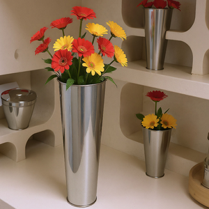 Aluminum Floral Styling Vase for Distinguished Home Decoration Decorative Presentation and Contemporary Interior Design - Product Image 6