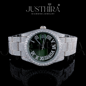 Reloj de Marca con Incrustaciones de Diamantes Moissanite, Estilo Hiphop, en Plata 925, Ideal para Regalo de Compromiso, Boda o Aniversario - Product Image 2