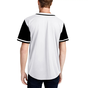 เสื้อเบสบอลผ้าโพลีเอสเตอร์ 100% ราคาถูก สีพื้น ไม่มีลาย  ขั้นต่ำในการสั่งซื้อน้อย คุณภาพสูง - Product Image 5