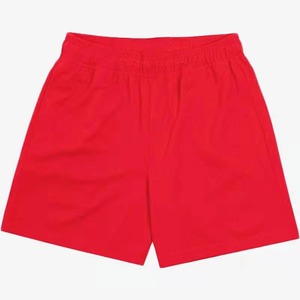 <b>Men</b> Solid Color Cotton Swim <b>Trunk</b> Regular Fit Woven Breathable Shorts Red - Product Image 1