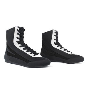 Zapatillas de Boxeo con Suela Antideslizante y Texturizada para Entrenamiento con Saco Pesado, Zapatillas de Boxeo de Precisión con Suela Delgada y Anillo Táctil - Product Image 3