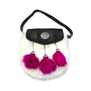 Nouvelle Arrivée 2026 : Sporran en Fourrure de Lapin Personnalisé, Fabriqué Professionnellement avec Logo et Design en Tissu à Coller sur le Devant - Product Image 1