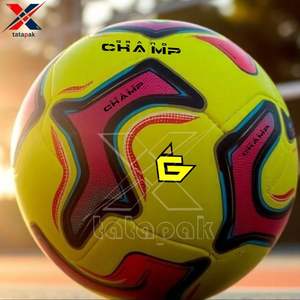 Ballon de football professionnel de haute qualité, personnalisé avec logo, léger, durable, écologique, taille 5 pour entraînement adulte, intérieur/extérieur, thermique - Product Image 2