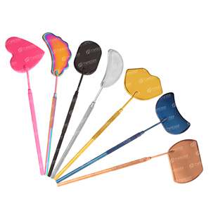 Pince à épiler professionnelle TWEEZER POINT INDUSTRY pour cils, en acier inoxydable, outil de précision miroir, forme lune, manche détachable, design coloré - Product Image 6