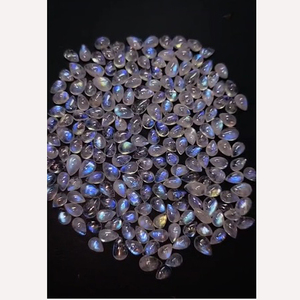 670 pièces de pierres de lune arc-en-ciel naturelles, cabochons en forme de poire 6x4 7x5 8x6 9x7mm, lot de 760 carats, Iroc Sales, haute qualité, 91,2 $ US - Product Image 3