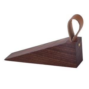Butée de porte artisanale en bois de manguier avec incrustation en laiton |   Vente en gros depuis l'Inde - Product Image 3