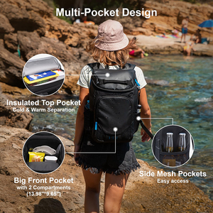 Portable Lightweight Beach Travel Camping <b>Lunch</b> <b>Backpack</b> for Men and Women Compartments Thermal Bag - Product Image 5