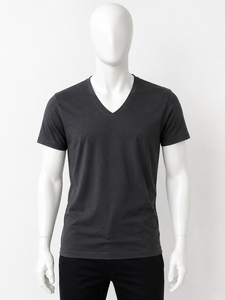 เสื้อยืดคอกลมผู้ชาย ผ้าเจอร์ซีย์ฝ้ายออร์แกนิค 100% ทรงปกติ ลาย 3 มิติ สไตล์ลำลอง แขนสั้น ระบายอากาศได้ดี แห้งเร็ว - Product Image 4