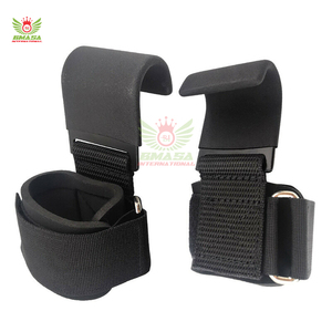 ตะขอเกี่ยวเหล็กสำหรับยกน้ำหนักแบบหนัก พร้อมสายรัดข้อมือ สำหรับการฝึกซ้อมในยิม - Product Image 1