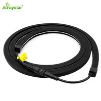 Tira de LED de Silicona Negra con Temperatura de Color Ajustable (CCT), Resistente al Agua, 24V, Tubo de Neón Flexible para Iluminación Decorativa Comercial, Precio de Fábrica