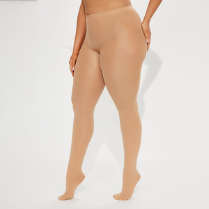 Custom Logo Women's Brown Skin Tone Sheer <b>Tights</b> High Waist Footless Leggings Fleece Lined Melanin Friendly Opaque Stockings - Product Image 4