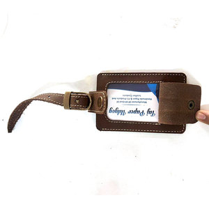 Étiquettes de bagages de voyage très vendues, étiquettes de valise, étiquettes de bagages en cuir personnalisées en gros - Product Image 3