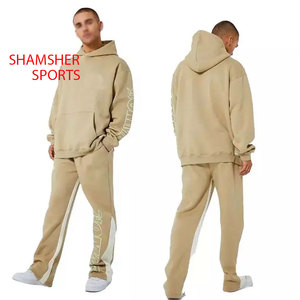 Conjunto Deportivo con Capucha para Hombre, de Algodón, Transpirable, Estampado, de Dos Piezas, Ligero, de Secado Rápido, para Invierno y Gimnasio - Product Image 3