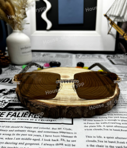 Luxury Rimless Sunglasses Moissanite Diamond <b>Frame</b> Brown Lens Iced Out Sunglasses Hip Hop Fashion Eyewear - Product Image 1