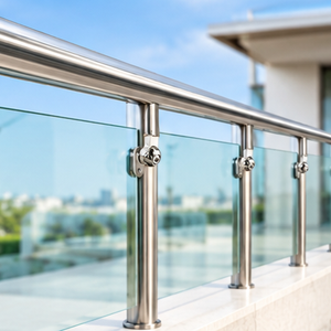 Soporte de Pared Moderno de Acero Inoxidable para Pasamanos, Soporte de Metal Cepillado para Barandilla de Escalera, para Balcón, Terraza o Puente - Product Image 5
