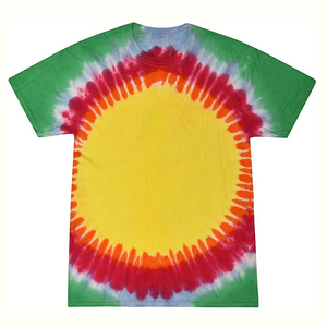 T-shirt tie-dye en coton premium pour homme, style streetwear oversize, chemise sur mesure à longueur allongée, fabricant de marque privée - Product Image 2