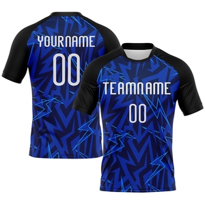Uniforme de Voleibol Sublimado Personalizado Azul Marino-Negro con Rayos, el Más Vendido de la Industria, Venta Directa al Por Mayor - Product Image 1