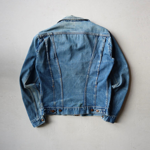 OEM Light Blue Cotton Vintage Washed Faded Effect Jacket for Men Zip-up Turn-Down Collar Jean jacket - Product Image 2