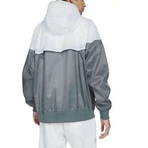 Custom Logo Men's Waterproof Windbreaker Jacket Lightweight Hooded Outdoor Sportswear Color <b>Block</b> Windproof Running Jacket - Product Image 4