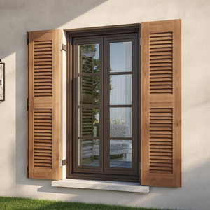 Custom Wooden <b>Shutter</b> Door Slabs Premium Solid Wood Louver Doors for Interior Furniture and Closet Projects - Product Image 1