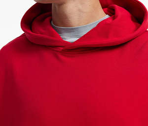 Sudadera con Capucha para Hombre, Color Rojo Liso, Cómoda, de Algodón y Felpa, Personalizable, Servicio OEM, el Mejor Producto del 2025 - Product Image 6