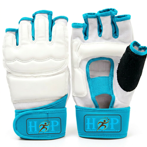 Guantes Ligeros de Taekwondo, Equipo de Protección para Manos con Tela Transpirable y Acolchado Absorbente de Impactos para Entrenamiento de Artes Marciales - Product Image 4