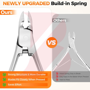 Ergonomic Design Cuticle Nipper Stainless Steel Sharp <b>Edge</b> Nail Grooming <b>Cutter</b> for Professional Beauty Salon - Product Image 4