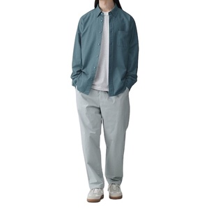 Camisa de Manga Larga para Hombre, Nueva de Verano, Ecológica, de Secado Rápido, 100% Algodón Oxford, Antiarrugas, Casual/Formal, con Cuello Mao - Product Image 3