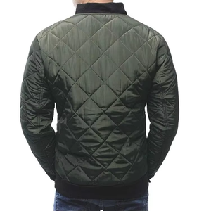 Veste bomber en nylon tendance pour homme, veste matelassée en diamant, vestes pour adultes, manteaux chauds rembourrés pour l'hiver, vêtements d'extérieur - Product Image 6