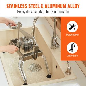"Commercial Stainless Steel Tomato Slicer 1/4 & 1/2 Inch Aluminum Alloy Manual <b>Vegetable</b> <b>Cutter</b>" - Product Image 6