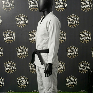 Kimono Blanco de BJJ para Adultos, 100% Algodón, Duradero, Corte Regular, Unisex, Ropa de Artes Marciales - Product Image 3