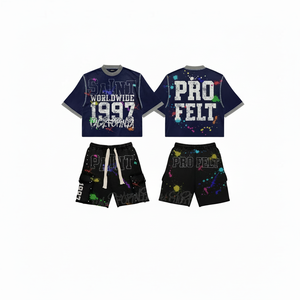 Nueva Camiseta de Manga Corta para Hombre, Estilo Hip Hop, Cuello Redondo, Algodón Lavado, Color Liso, Vintage, de Alta Calidad y Transpirable - Product Image 5