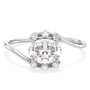 Anillo de Compromiso REYES de Alta Calidad en Oro Sólido de 14K con Corte Ovalado y Moissanita de 1.23 Quilates, Regalo Clásico de Boda, Joyería Fina para Mujer - Product Image 2