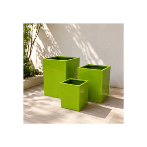 Modern <b>Square</b> Fiberglass <b>Planter</b> Pot For Indoor Outdoor Plants Decorative <b>Large</b> Flower Container Best Price Modern Design - Product Image 1