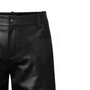 Pantalones Cortos de Cuero Casuales y Transpirables, Ecológicos, de Talla Grande, Cintura Media, Servicio OEM para Hombre - Product Image 5
