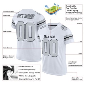 Custom Football National Team Uniform Jerseys Quick Dry Breathable Sponsor Logo Player Name OEM ODM Service 100% Polyester - Product Image 4
