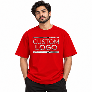 Camiseta de Manga Corta para Hombre, 100% Algodón, Cuello Redondo, Corte Regular, Lisa, Teñida, Informal, con Logotipo Personalizado - Product Image 2
